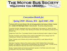 Tablet Screenshot of motorbussociety.org